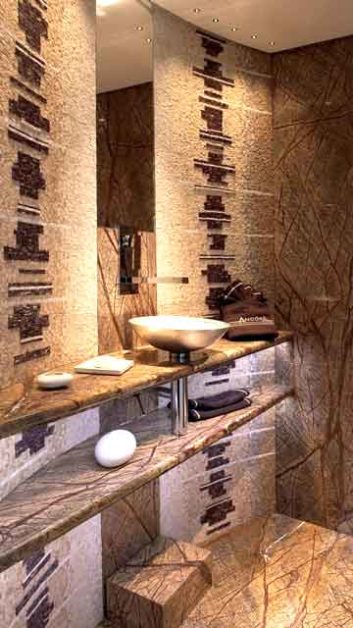 Modern mosaic bathroom