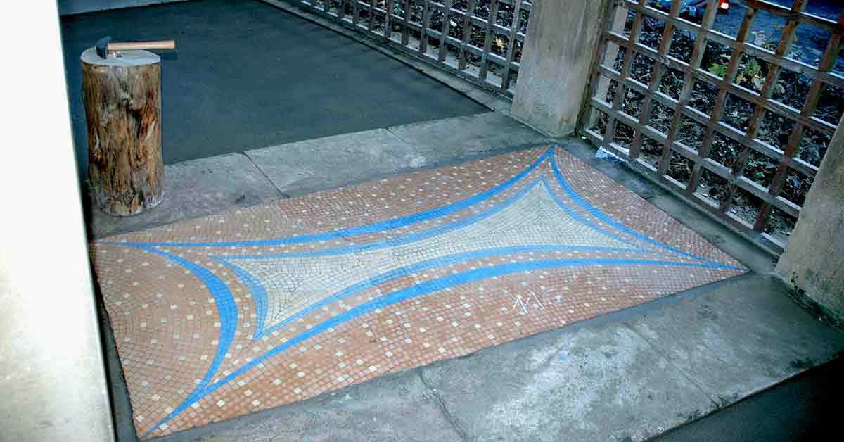 Art deco style mosaic restoration