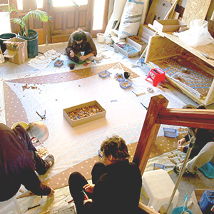 Art deco style mosaic restoration