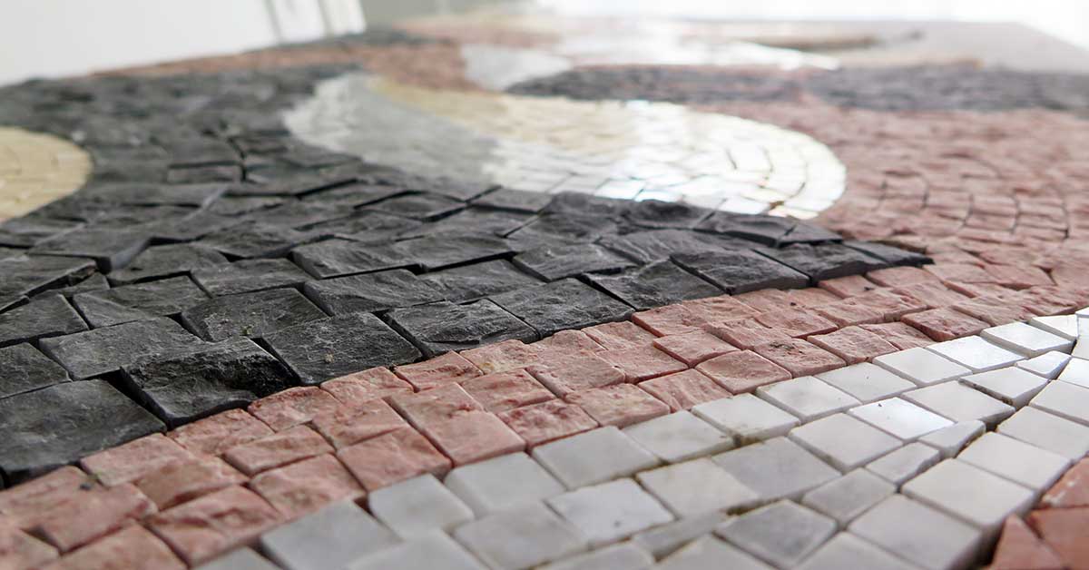 Mosaic decor for a residence hall