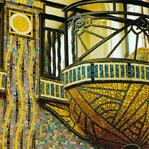 Art-Deco style mosaic exhibition