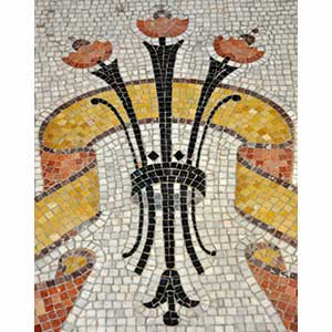 Art-Nouveau period mosaic