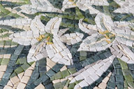 Mosaic table for a garden