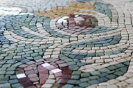 Mosaic table for pool house