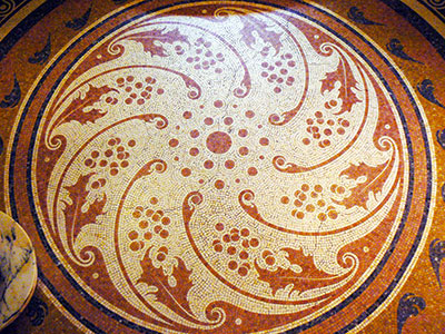 Art nouveau period mosaic