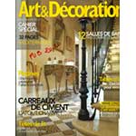 Press article on rachel's mosaic artworks by the magazine Art & Decoration