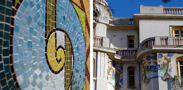 Art Deco style mosaics exhibition in the French Riviera